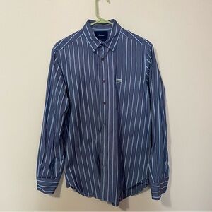 Faconnable men’s Club fit striped button down shirt